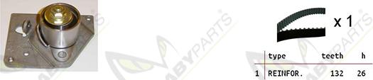 Mabyparts OBK010105 - Комплект зубчатого ремня ГРМ unicars.by