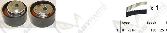 Mabyparts OBK010184 - Комплект зубчатого ремня ГРМ unicars.by