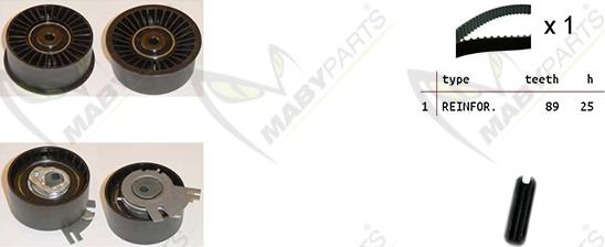 Mabyparts OBK010120 - Комплект зубчатого ремня ГРМ unicars.by