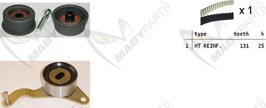 Mabyparts OBK010178 - Комплект зубчатого ремня ГРМ unicars.by