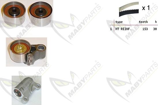 Mabyparts OBK010340 - Комплект зубчатого ремня ГРМ unicars.by