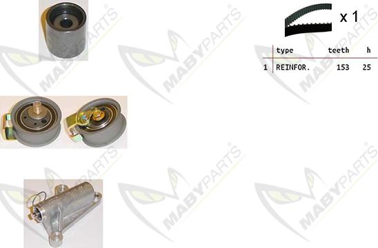 Mabyparts OBK010373 - Комплект зубчатого ремня ГРМ unicars.by