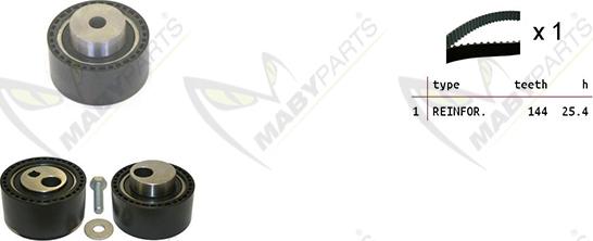 Mabyparts OBK010228 - Комплект зубчатого ремня ГРМ unicars.by