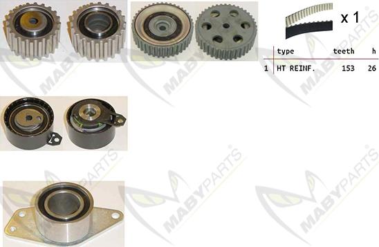 Mabyparts OBK010223 - Комплект зубчатого ремня ГРМ unicars.by