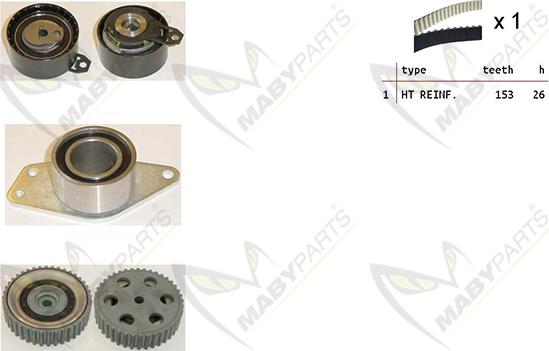 Mabyparts OBK010275 - Комплект зубчатого ремня ГРМ unicars.by