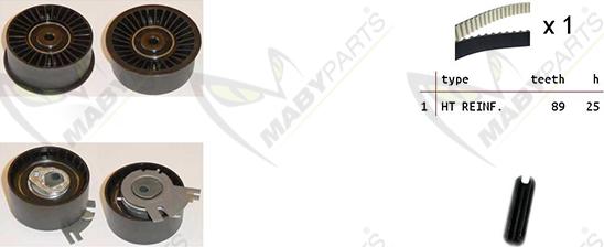 Mabyparts OBK010276 - Комплект зубчатого ремня ГРМ unicars.by