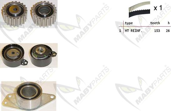 Mabyparts OBK010277 - Комплект зубчатого ремня ГРМ unicars.by