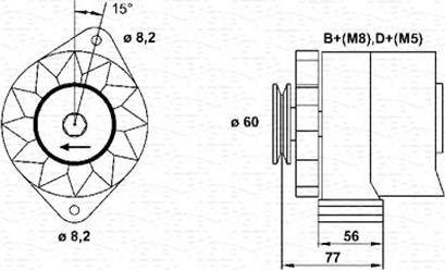 Magneti Marelli 944356676010 - Генератор unicars.by