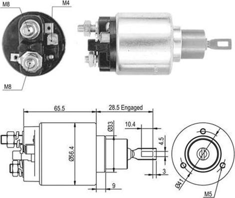 Magneti Marelli 940113050461 - Тяговое реле, соленоид, стартер unicars.by