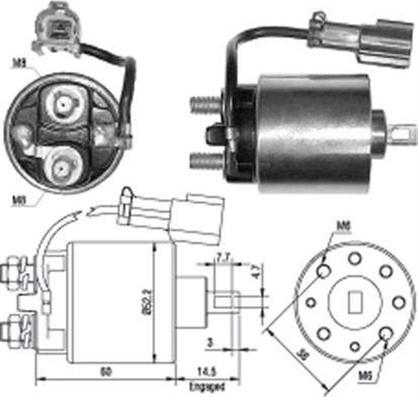 Magneti Marelli 940113050400 - Тяговое реле, соленоид, стартер unicars.by