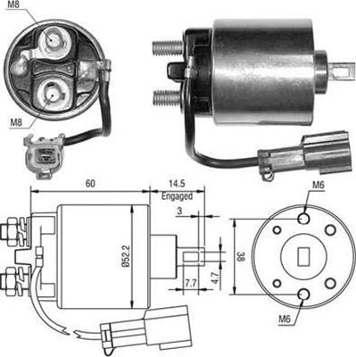 Magneti Marelli 940113050401 - Тяговое реле, соленоид, стартер unicars.by