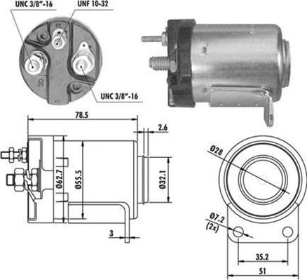 Magneti Marelli 940113050488 - Тяговое реле, соленоид, стартер unicars.by