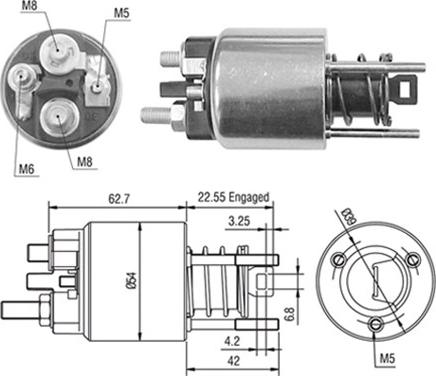 Magneti Marelli 940113050423 - Тяговое реле, соленоид, стартер unicars.by