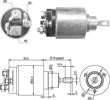 Magneti Marelli 940113050471 - Тяговое реле, соленоид, стартер unicars.by