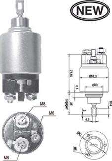 Magneti Marelli 940113050543 - Тяговое реле, соленоид, стартер unicars.by