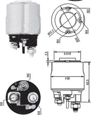 Magneti Marelli 940113050570 - Тяговое реле, соленоид, стартер unicars.by