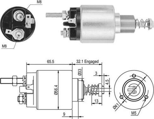 Magneti Marelli 940113050049 - Тяговое реле, соленоид, стартер unicars.by