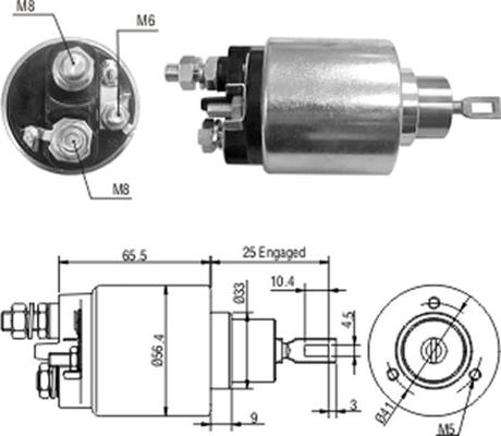 Magneti Marelli 940113050052 - Тяговое реле, соленоид, стартер unicars.by