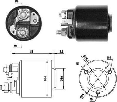 Magneti Marelli 940113050060 - Тяговое реле, соленоид, стартер unicars.by