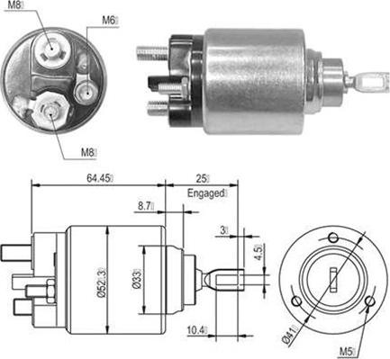 Magneti Marelli 940113050010 - Тяговое реле, соленоид, стартер unicars.by