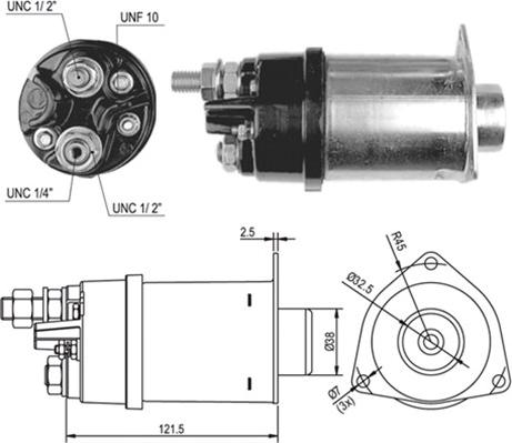 Magneti Marelli 940113050027 - Тяговое реле, соленоид, стартер unicars.by