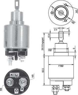 Magneti Marelli 940113050127 - Тяговое реле, соленоид, стартер unicars.by