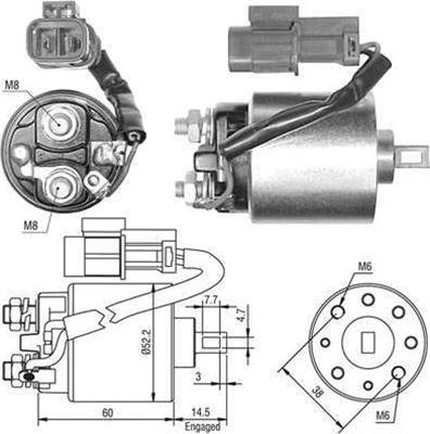 Magneti Marelli 940113050399 - Тяговое реле, соленоид, стартер unicars.by