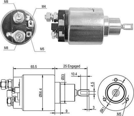 Magneti Marelli 940113050362 - Тяговое реле, соленоид, стартер unicars.by