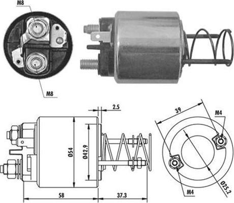 Magneti Marelli 940113050383 - Тяговое реле, соленоид, стартер unicars.by