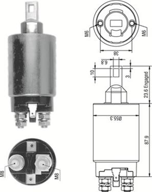 Magneti Marelli 940113050330 - Тяговое реле, соленоид, стартер unicars.by