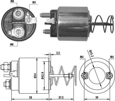 Magneti Marelli 940113050371 - Тяговое реле, соленоид, стартер unicars.by