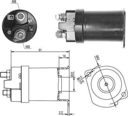 Magneti Marelli 940113050377 - Тяговое реле, соленоид, стартер unicars.by