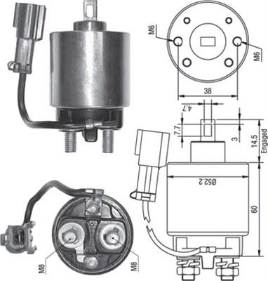 Magneti Marelli 940113050244 - Тяговое реле, соленоид, стартер unicars.by