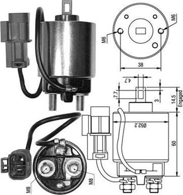 Magneti Marelli 940113050240 - Тяговое реле, соленоид, стартер unicars.by