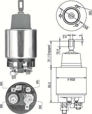 Magneti Marelli 940113050269 - Тяговое реле, соленоид, стартер unicars.by