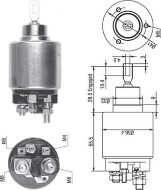 Magneti Marelli 940113050268 - Тяговое реле, соленоид, стартер unicars.by