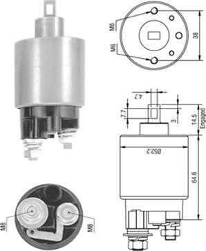 Magneti Marelli 940113050239 - Тяговое реле, соленоид, стартер unicars.by