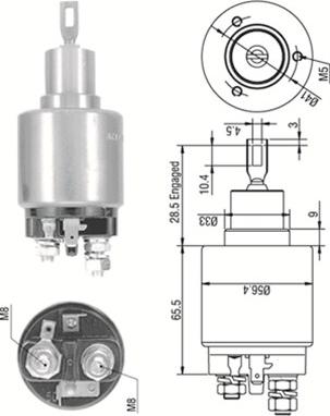 Magneti Marelli 940113050270 - Тяговое реле, соленоид, стартер unicars.by