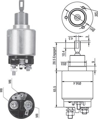 Magneti Marelli 940113050271 - Тяговое реле, соленоид, стартер unicars.by