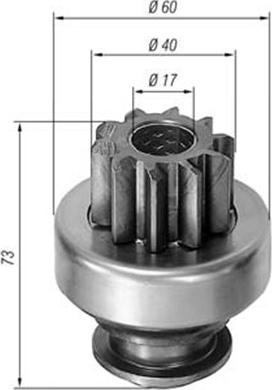 Magneti Marelli 940113020039 - Ведущая шестерня, бендикс, стартер unicars.by