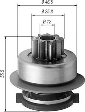 Magneti Marelli 940113020256 - Ведущая шестерня, бендикс, стартер unicars.by