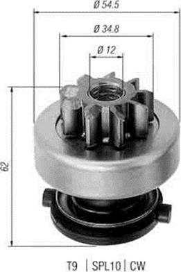 Magneti Marelli 940113020271 - Ведущая шестерня, бендикс, стартер unicars.by