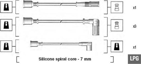 Magneti Marelli 941095620602 - Комплект проводов зажигания unicars.by