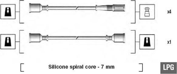 Magneti Marelli 941095000580 - Комплект проводов зажигания unicars.by