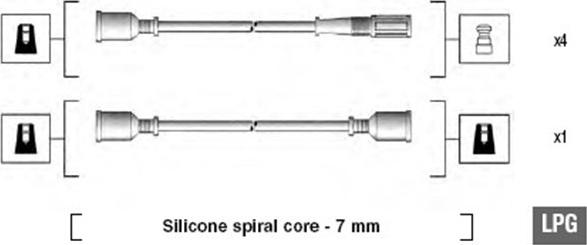 Magneti Marelli 941095330584 - Комплект проводов зажигания unicars.by