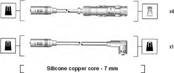 Magneti Marelli 941055050530 - Комплект проводов зажигания unicars.by