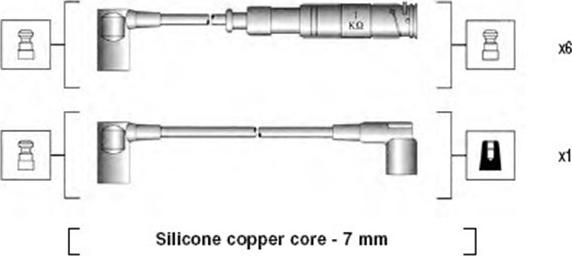 Magneti Marelli 941115110655 - Комплект проводов зажигания unicars.by