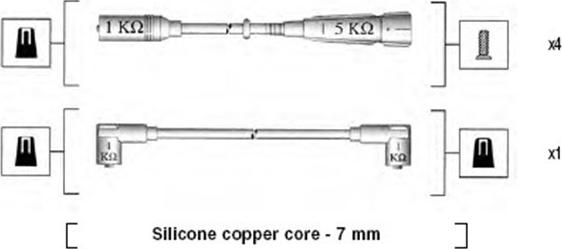 Magneti Marelli 941175080751 - Комплект проводов зажигания unicars.by