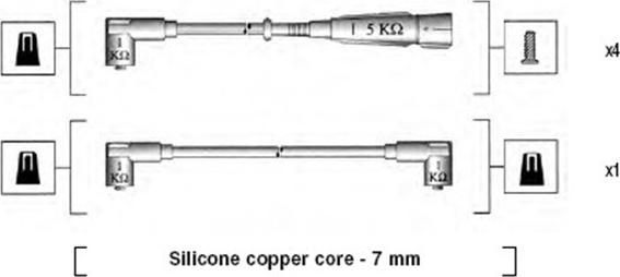 Magneti Marelli 941175020749 - Комплект проводов зажигания unicars.by