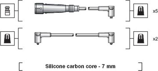 Magneti Marelli 941318111047 - Комплект проводов зажигания unicars.by